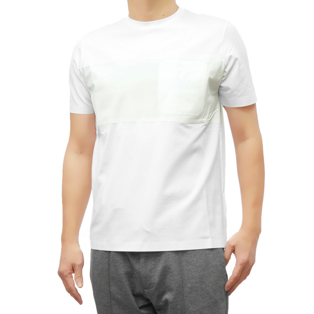 Tシャツ・カットソー HERNO Men T Shirts JG00023UR 52052 1985 White 楽天市場】HERNO ヘルノ Tシャツ COMPACT JERSEY JG000211U
