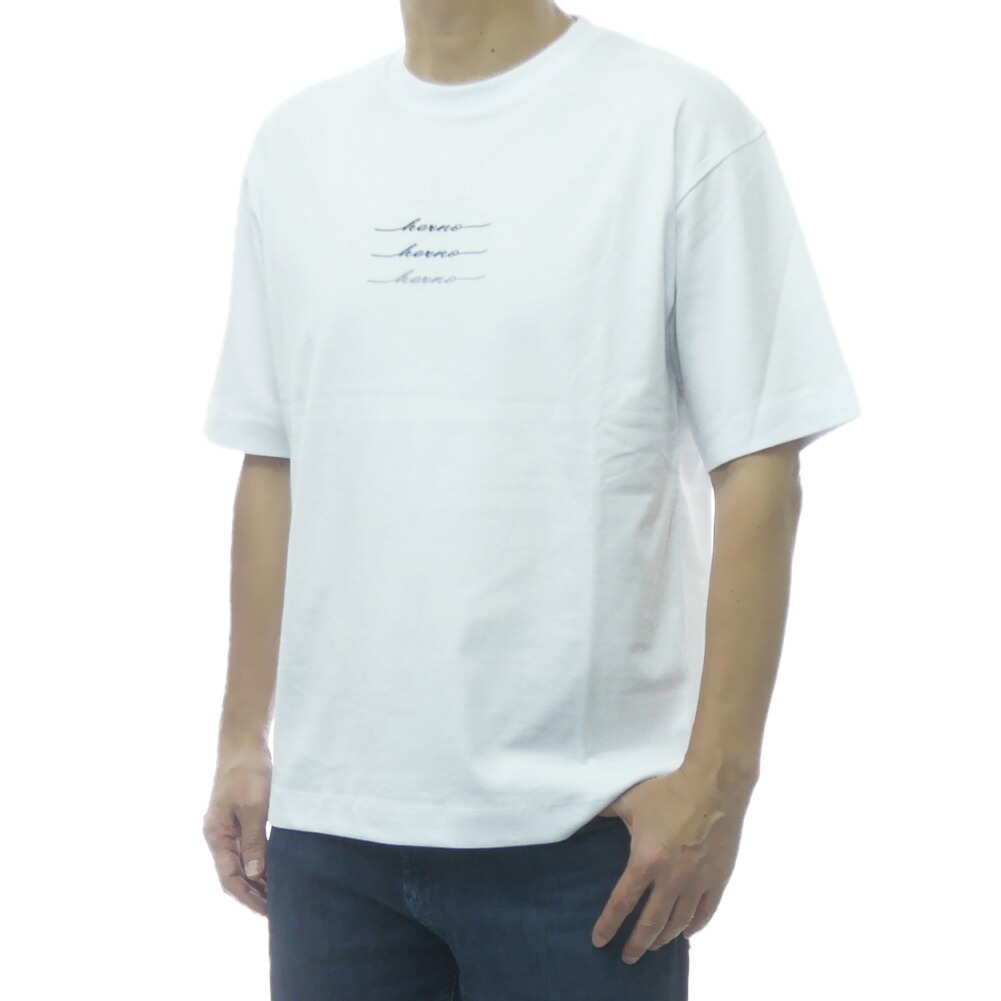 HERNO 地獄ノ メンズクルーネックプルオーバー JG000283U 52000 白いこと 2026春夏新作