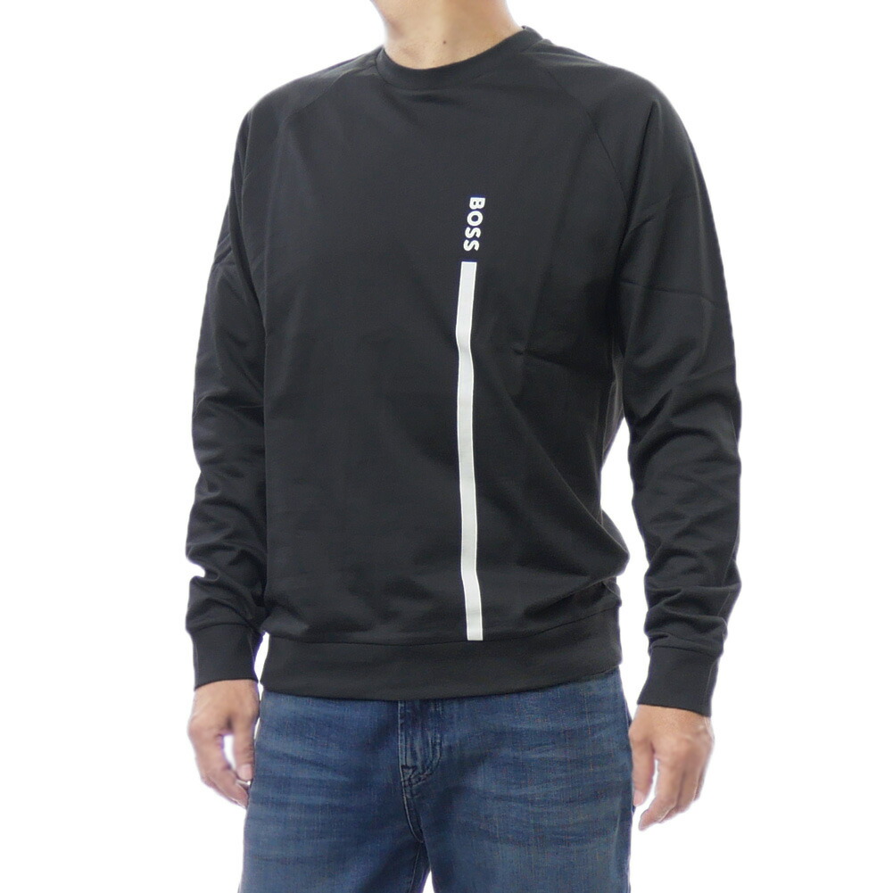 未使用級　ヒューゴボス　現行　ドライバーズニット　ブルゾン　ロゴ　黒　3L 未使用級 ヒューゴボス 現行 ドライバーズニット ブルゾン ロゴ