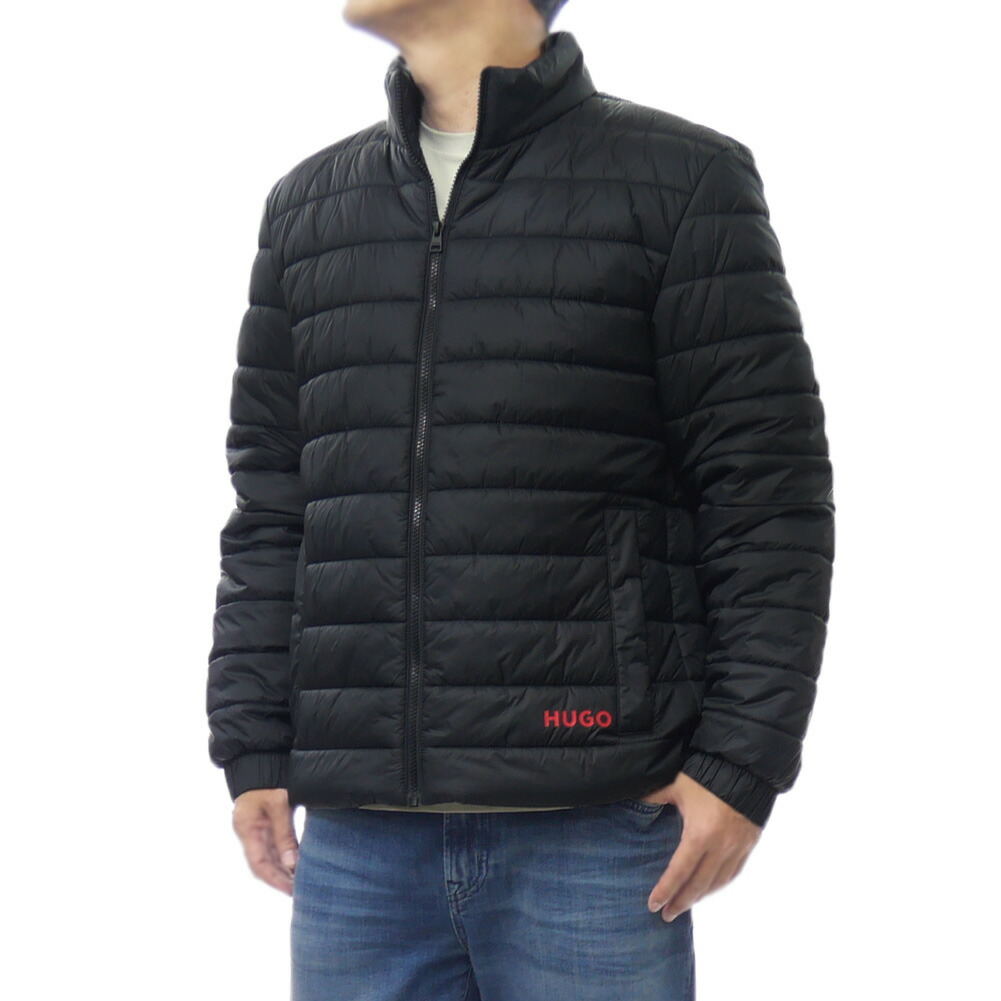 HUGO BOSS ヒューゴボス 中綿ジャケット MEDESIMO HUGO BOSS (ヒューゴボス) フード着脱 モノグラム柄 フルジップ