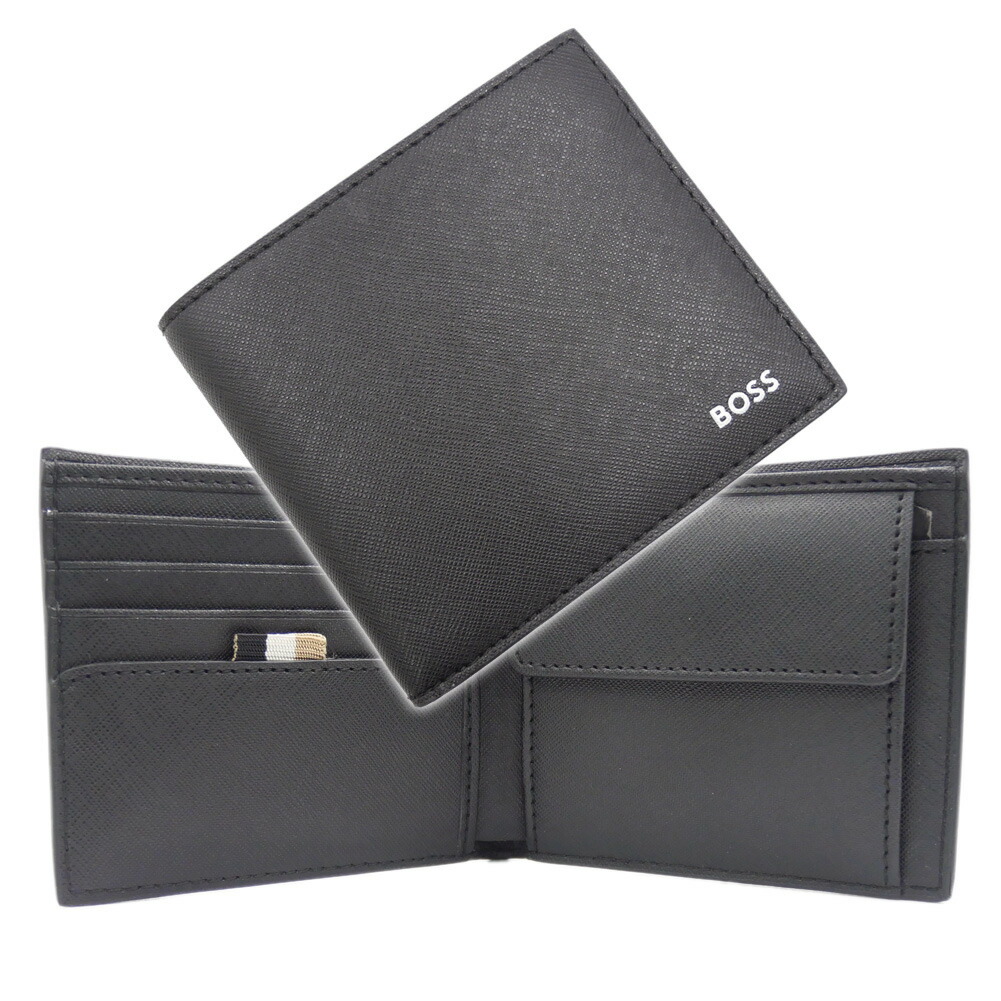 楽天市場】HUGO BOSS ヒューゴボス メンズ二つ折り財布（小銭入れ付き