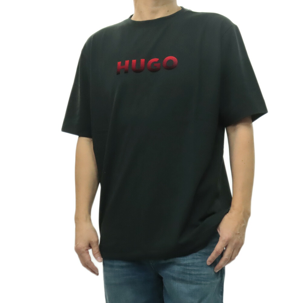 HUGO・HUGO BOSS ヒューゴボス メンズクルーネックプルオーバー 50556667 10277435/RAY-T-Shirt 黒いこと 2026春夏新作