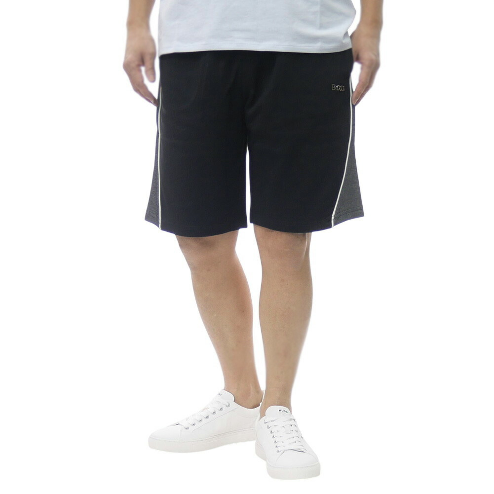 HUGO BOSS ヒューゴボス メンズショートパンツ/さる股引き 50554801 10269555 / Tracksuit Short 黒いこと 2026春夏新作