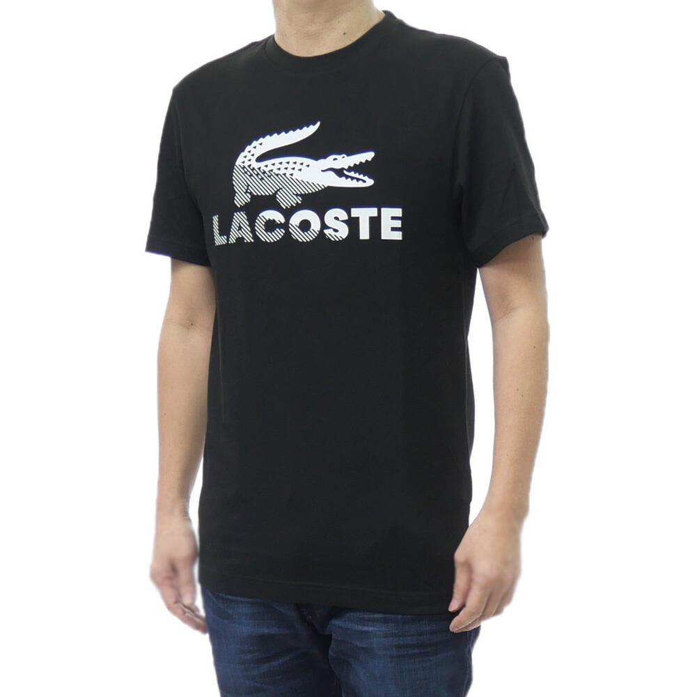 LACOSTE ラコステ メンズクルーネックTシャツ TH2630 ブラック 2026春夏新作