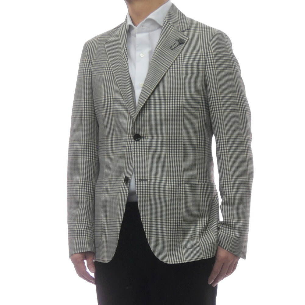 LARDINI ラルディーニ メンズシングル2Bジャケット CN6202Q PAIF66506 グレー 2026春夏新作