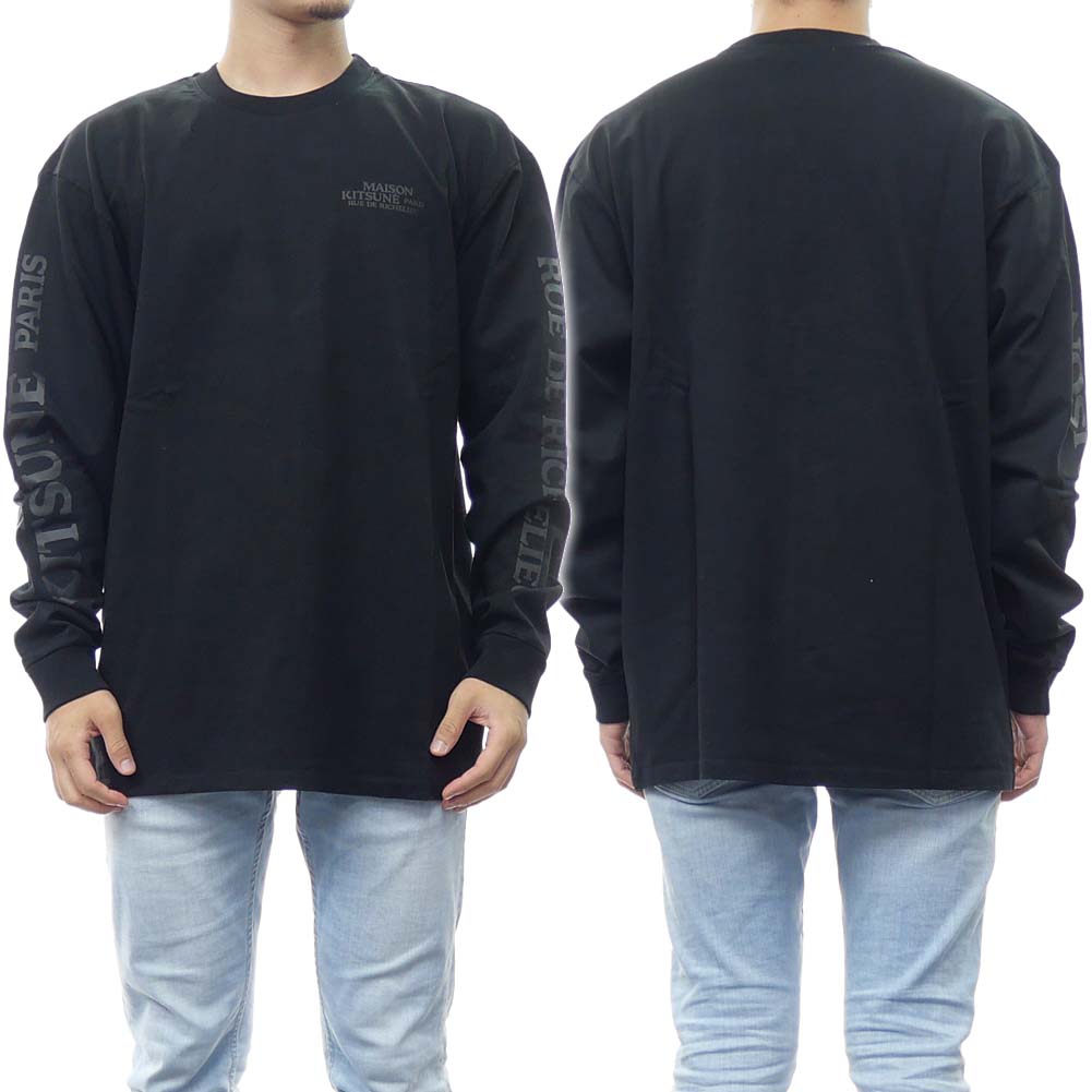 MAISON KITSUNE◆長袖Tシャツ/XXS/コットン/BLK/FU00163KJ0010 楽天市場】メゾンキツネ MAISON KITSUNE ユニセックス FOX HEAD