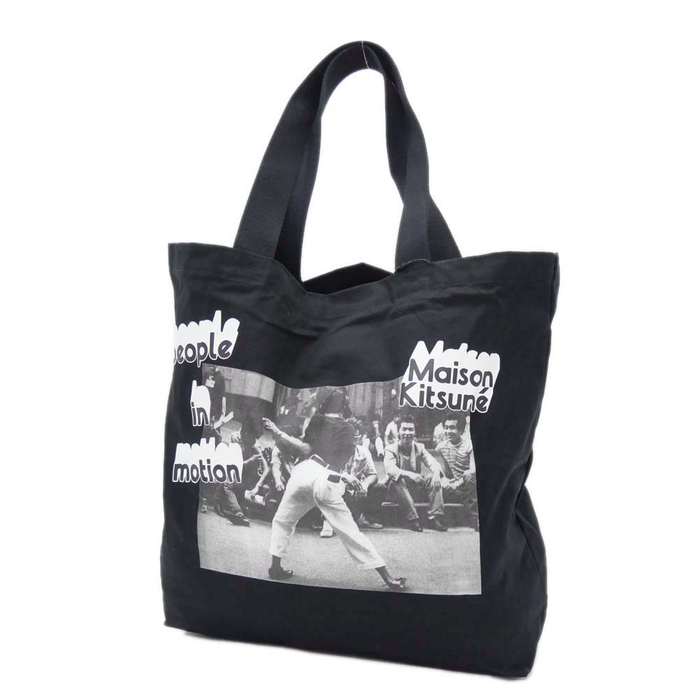 MAISON KITSUNE トートバッグ OW05124WW9042 Maison Kitsuné Maison Kitsuné Handwriting Unisex Tote Bag