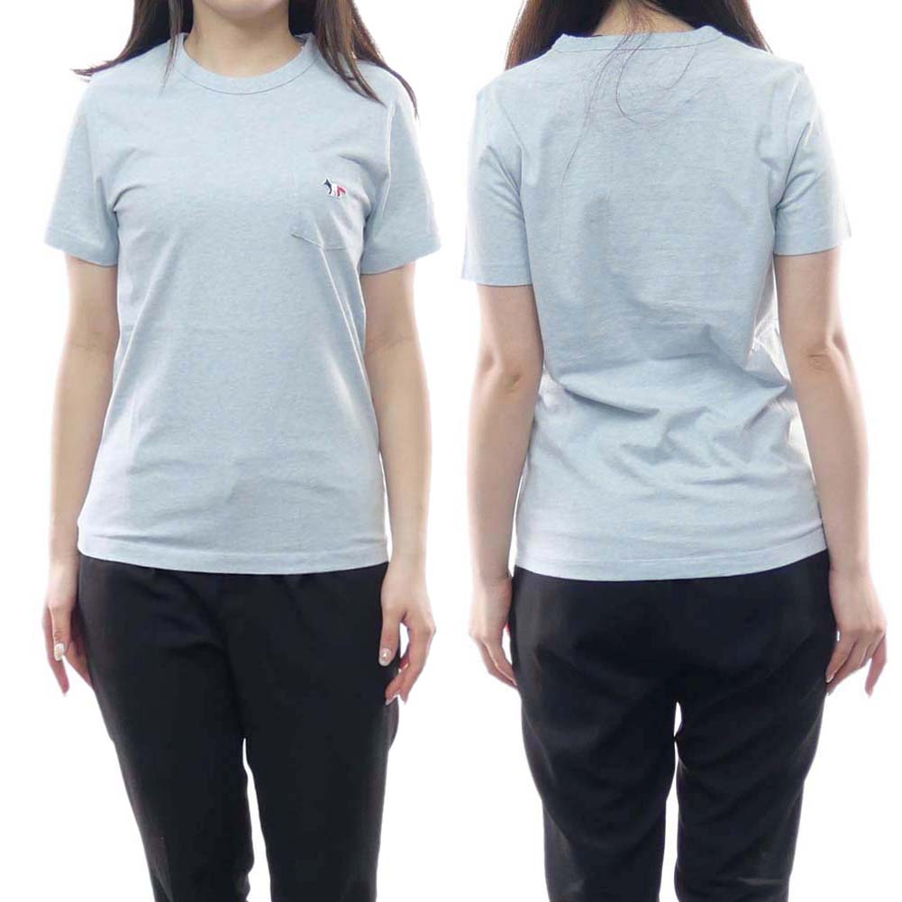 【MAISON KITSUNE-2025SS】 レディース 半袖 Tシャツ - ブルー lm00208kj7002-p476_1_2.jpg