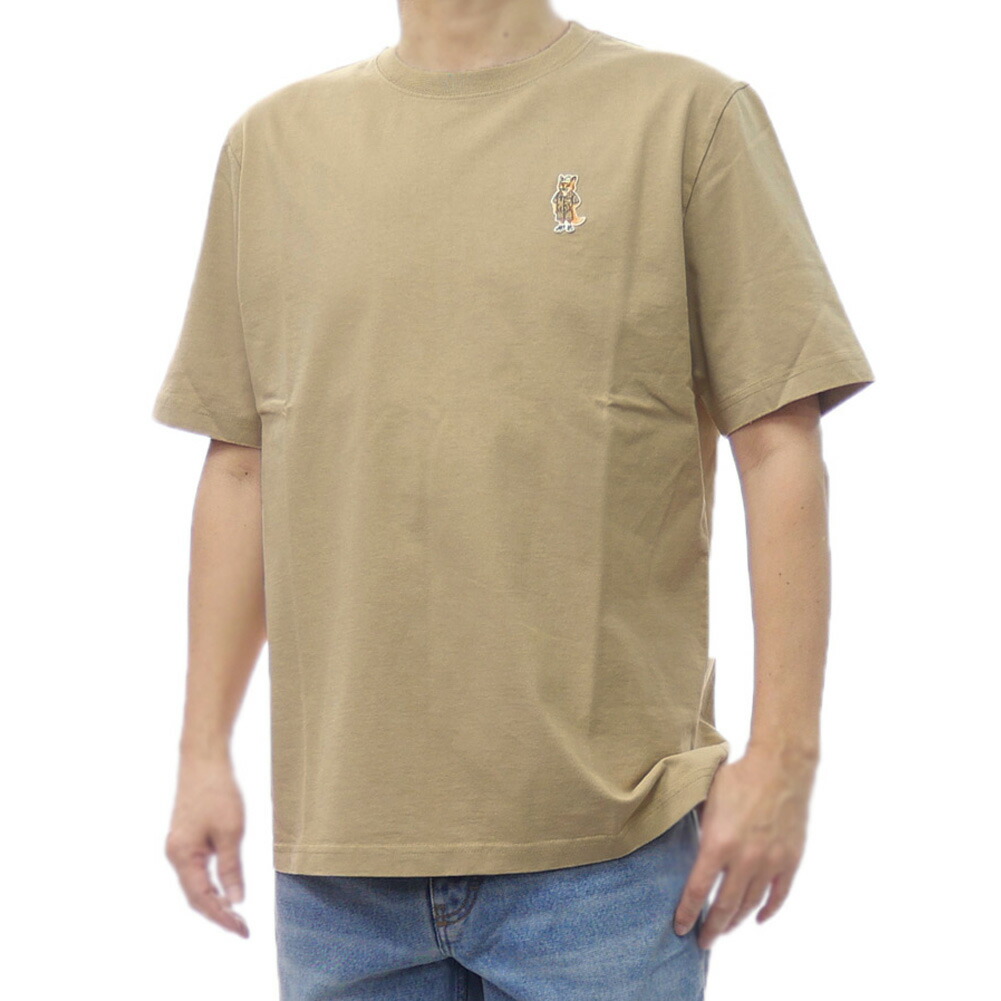 MAISON KITSUNE メゾンキツネ クルーネックTシャツ QM00101KJ7025 / DRESSED FOX COMFORT TEE-SHIRT ラテ 2026春夏新作 12,905円