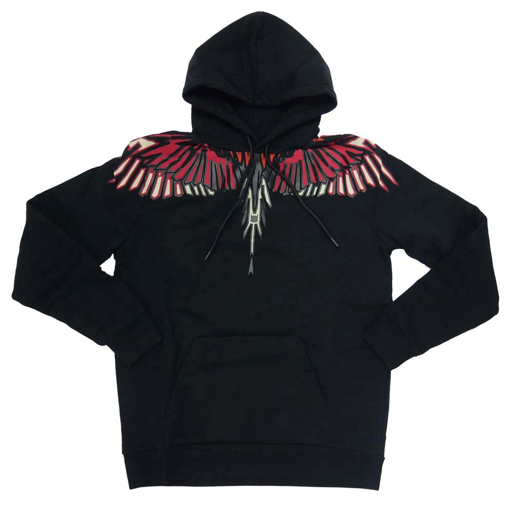 最新コレックション 楽天市場 Marcelo Burlon マルセロバーロン メンズパーカー Geometric Wing Hoodie Black Muluticolo Cmbb007f ブラック Bivlabo 激安単価で Pay Makan Place