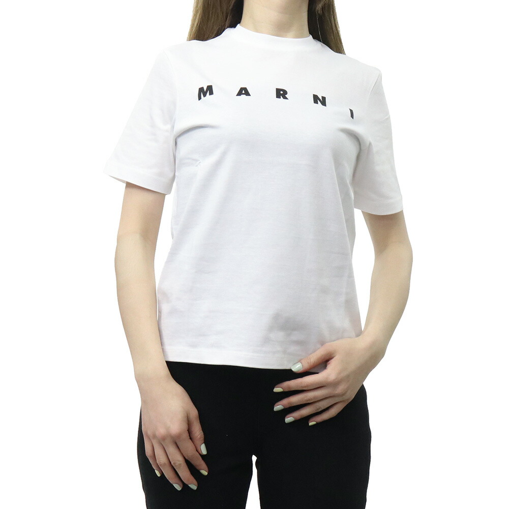MARNI マルニ キッズ レディースクルーネックティーシャツ M01601 M00RF 白いこと 2026春夏新作