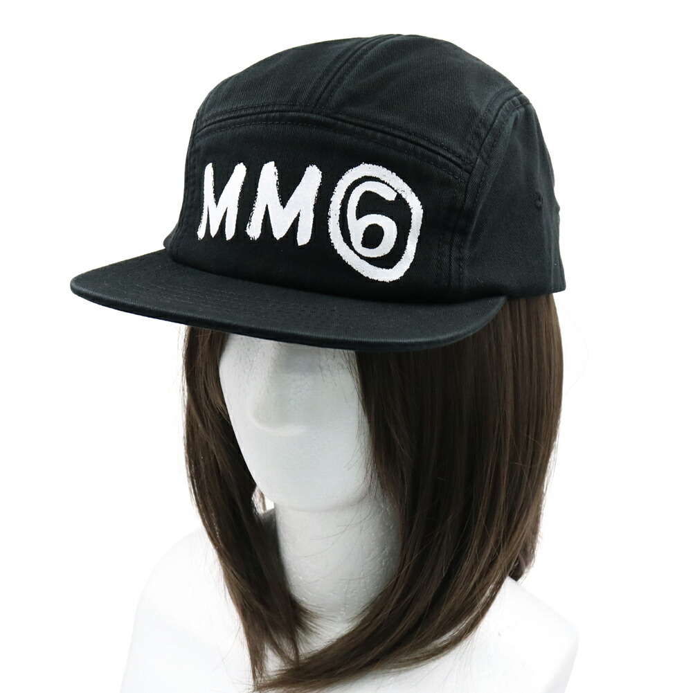 MM6 エムエムシックス キッズ レディース鳥打ち帽 M61031 MM05S 黒いこと 2026春夏新作 レディース帽子-バッグ・小物・ブランド雑貨-キャップ