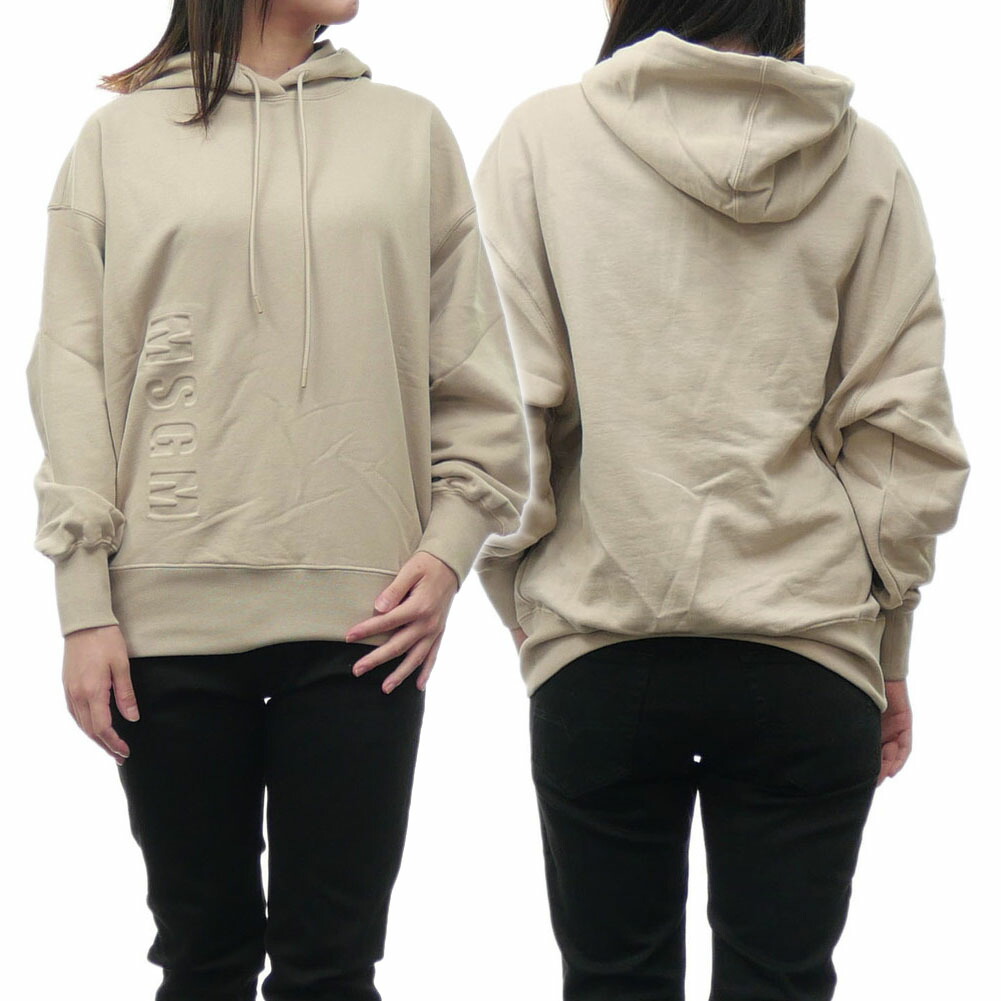 MSGM エムエスジーエム フーディー 3541MDM161 レディース スウェット プルオーバー パーカー ロゴ ドッグ 犬 コットン カラー2色 351021282_4.jpg
