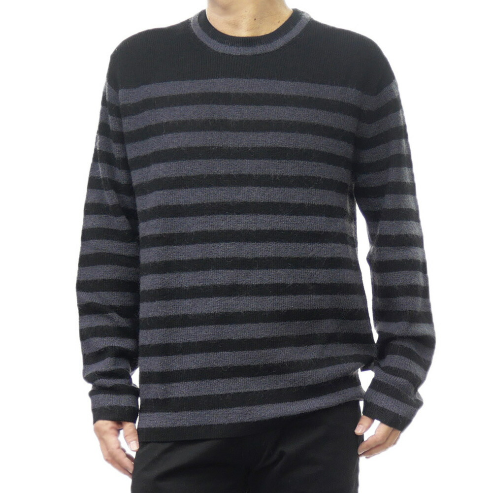 旧作お買い得セール！ PS PAUL SMITH ポールスミス セーター メンズ ニット M2R 976 N22232 ブラック×グレー ps24fw180_1.jpg