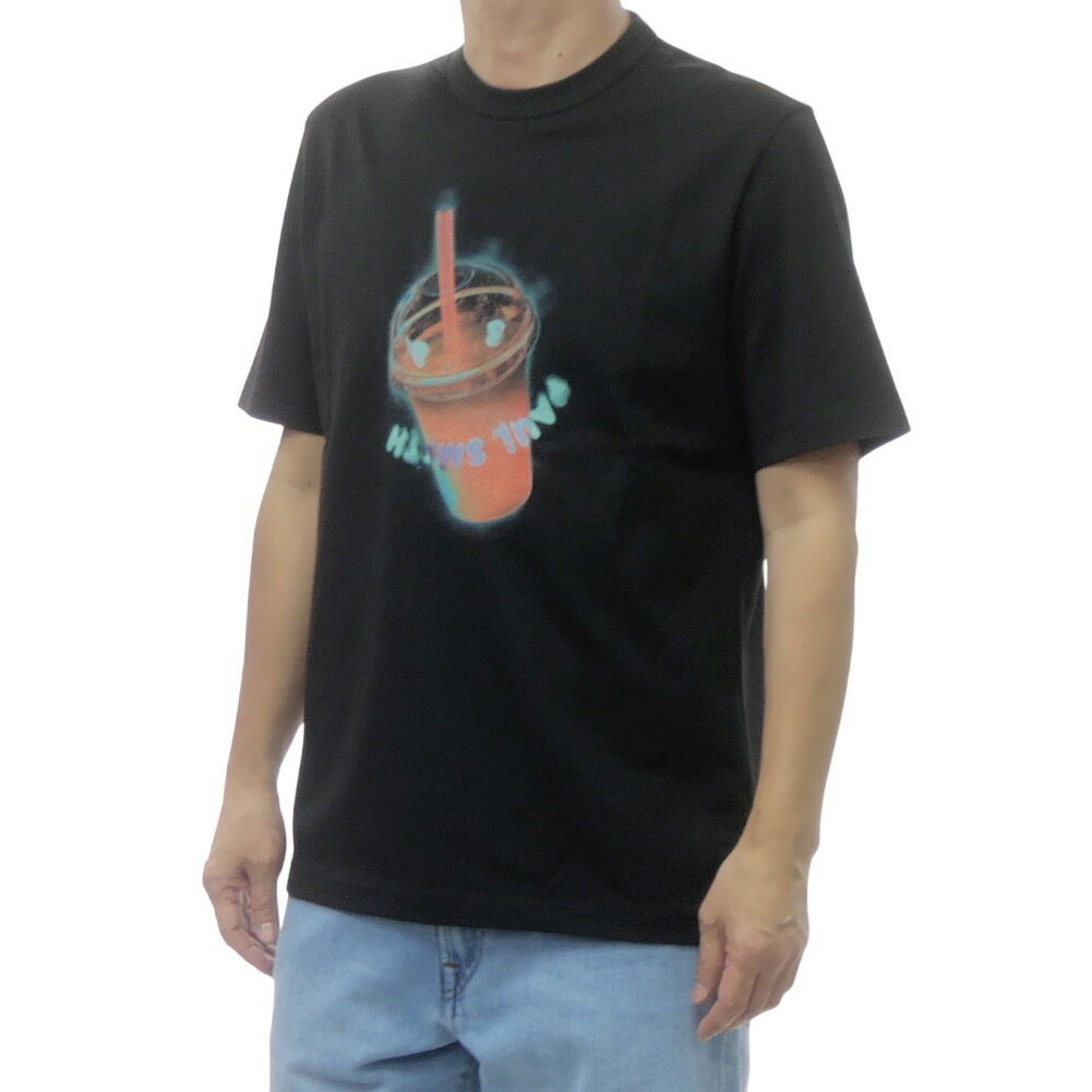 なおなお書き PAUL SMITH 極点スミス メンズクルーネックティーシャツ M2R 011R VP5793 黒いこと 2026春夏新作