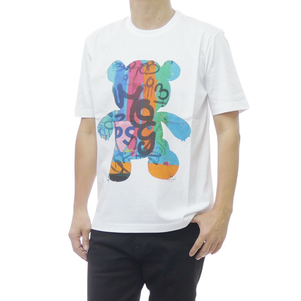 なおなお書き PAUL SMITH 極点スミス メンズ 労働者の一団のど首ティーシャツ M2R 220X VP5789 白いこと 2026春夏新作