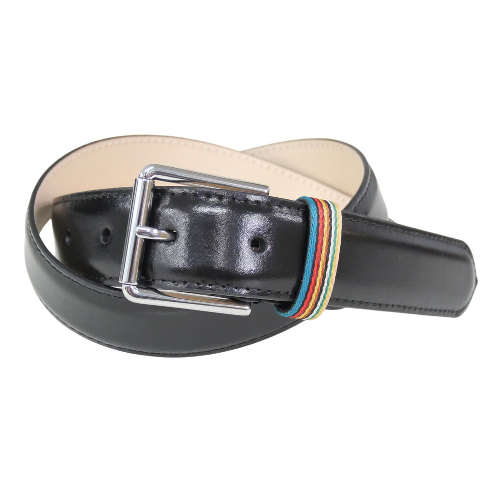 PAUL SMITH 極点スミス メンズレザーベルト M1A 8169 TSTKEE 黒いこと 2026春夏新作