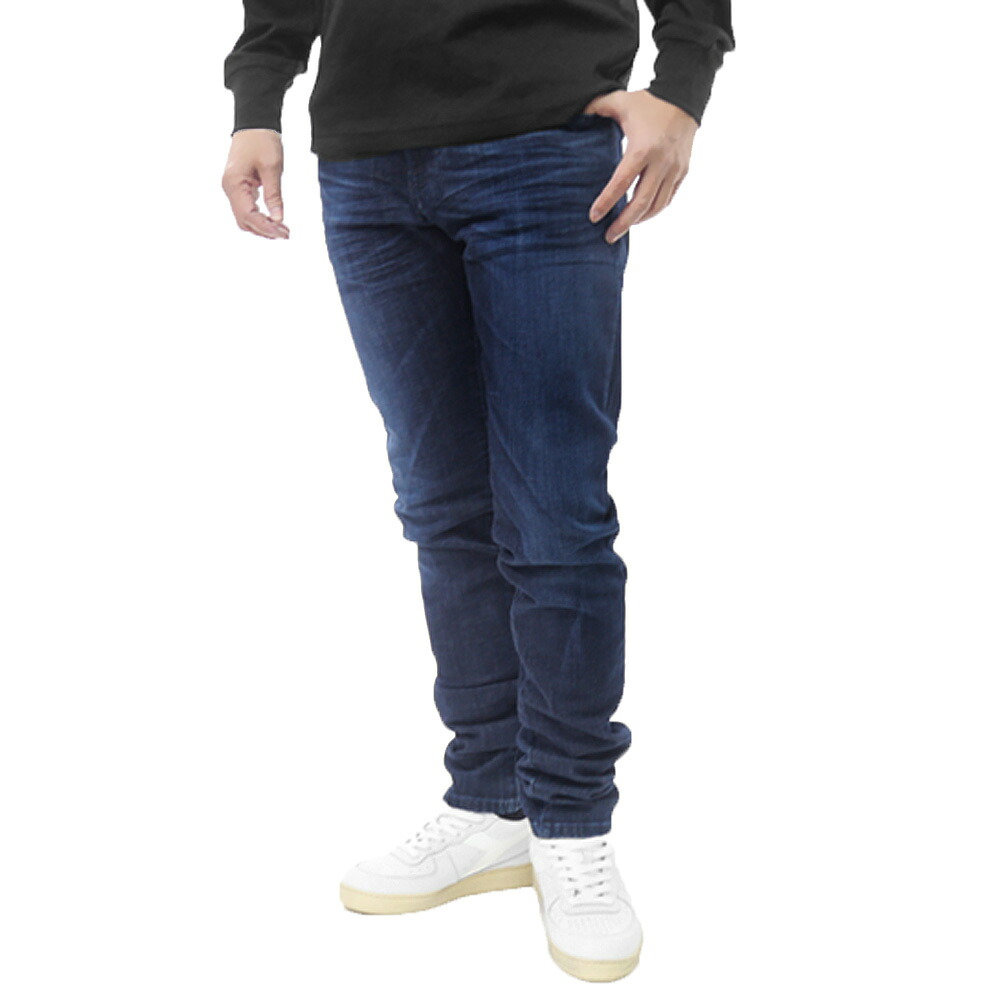 【期間限定ポイント5倍】DIESEL ディーゼル メンズ ジーンズ A03563-0ADBL / 2019 D-STRUKT L.34 ダークブルー 美脚 ヴィンテージ|BIVLABO