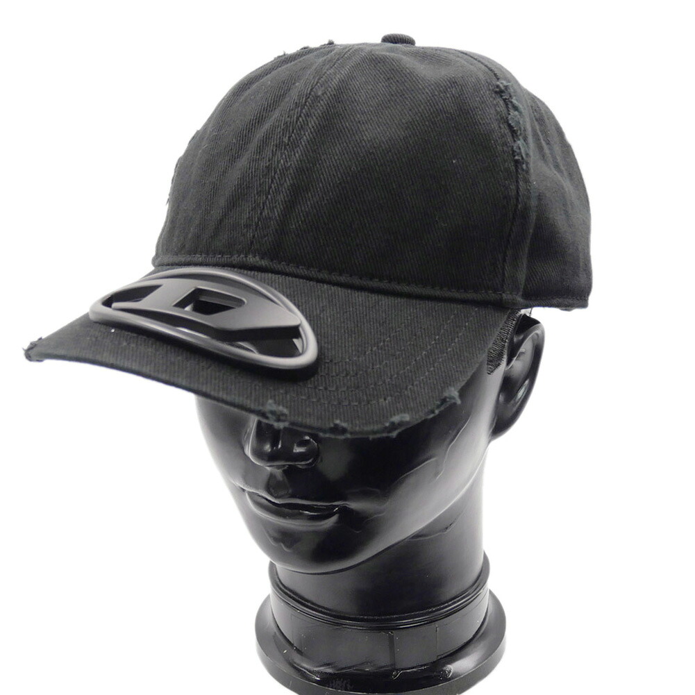 【期間限定ポイント5倍】DIESEL ディーゼル メンズ レディース キャップ A12709 0PFAA / C-BEAST-A1 ブラック ダメージ加工 グランジ｜BIVLABO
