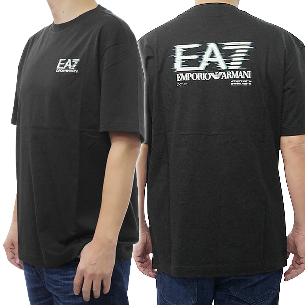 【期間限定ポイント5倍】EMPORIO ARMANI エンポリオ アルマーニ EA7 メンズ クルーネック Tシャツ 7M001327 AF17789 ブラック 丸首 バックプリント｜BIVLABO
