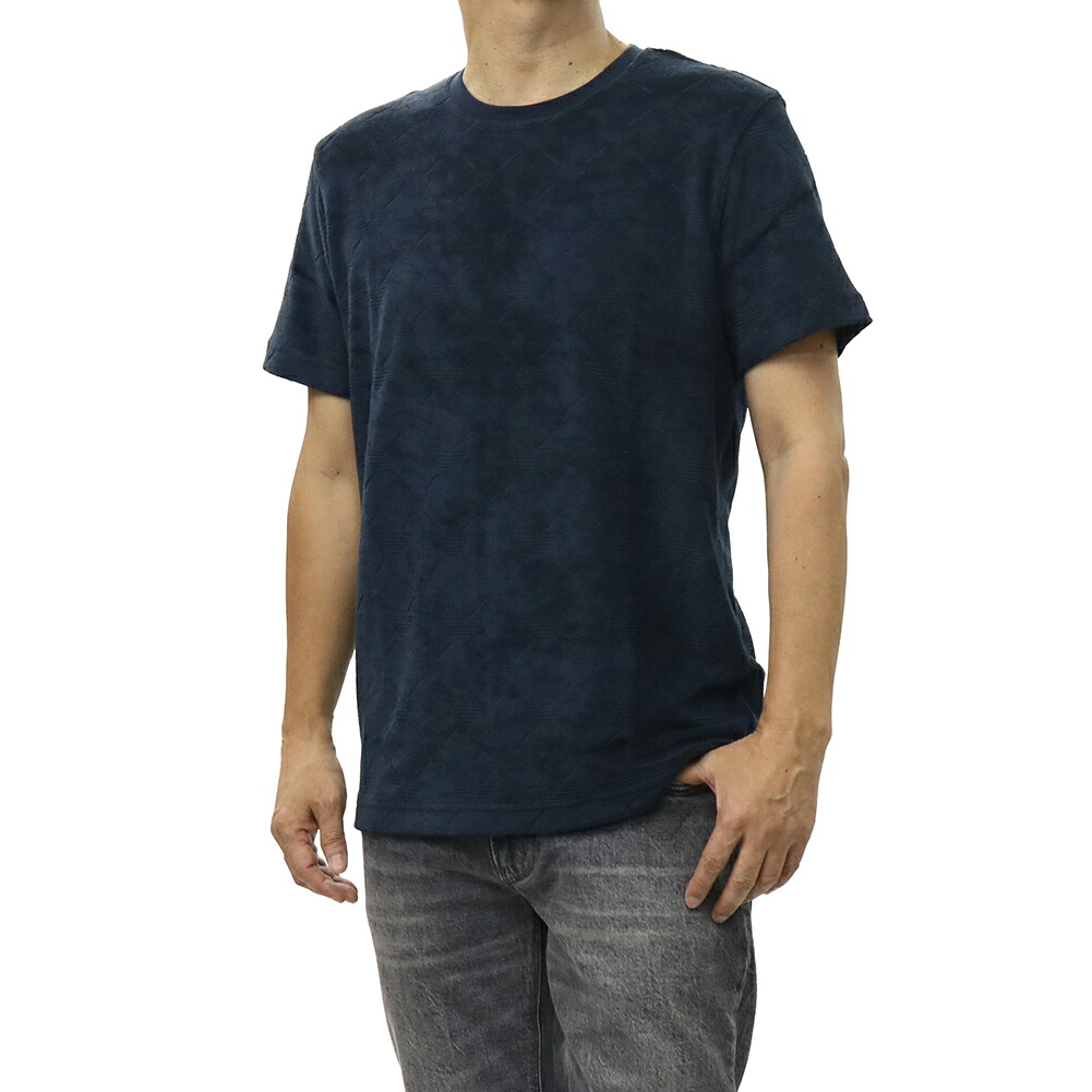 【期間限定ポイント5倍】EMPORIO ARMANI SWIMWEAR エンポリオ アルマーニ スイムウェア クルーネックTシャツ EM000692 AF20449 ネイビー パイル リラックス|BIVLABO