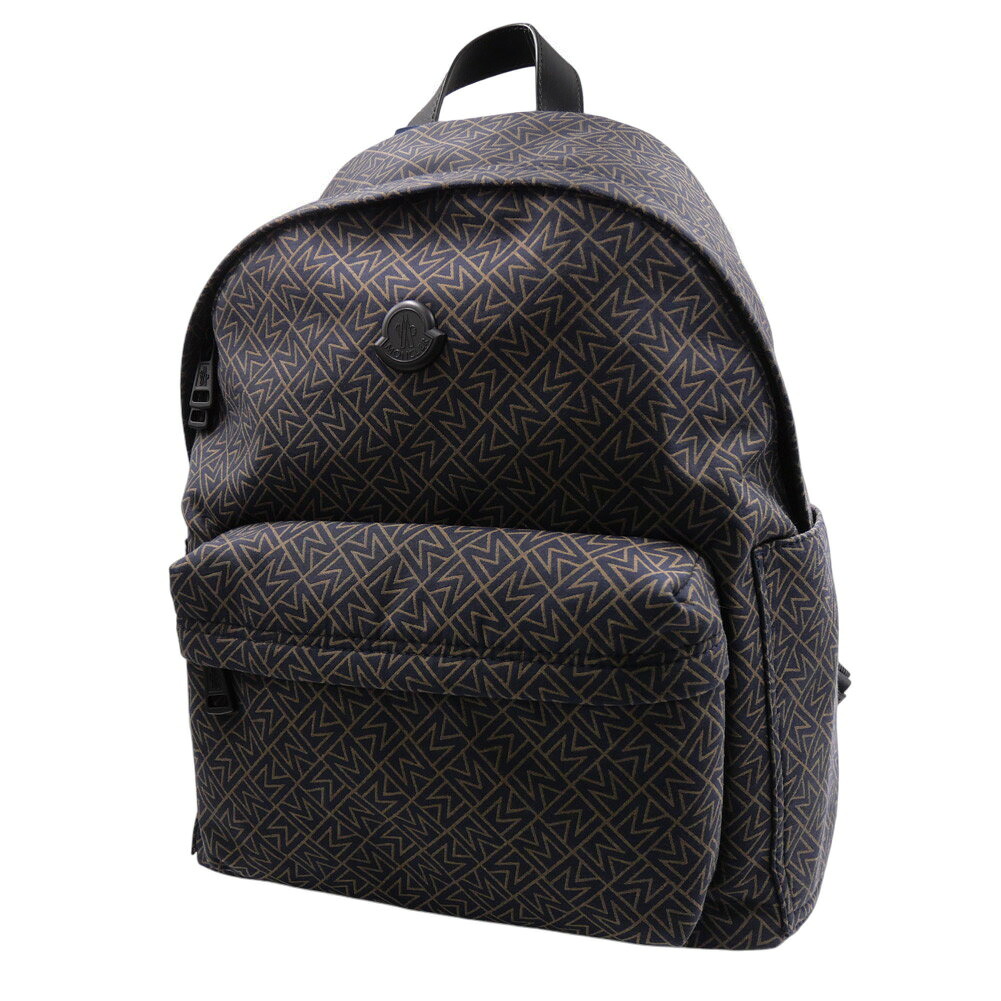 【期間限定ポイント5倍】MONCLER モンクレール メンズ バックパック 5A00009 M6257 / NEW PIERRICK ネイビー×ブラウン モノグラム リュックサック|BIVLABO