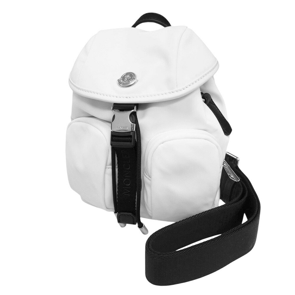 【期間限定ポイント5倍】MONCLER モンクレール ショルダーミニバッグ 5A00003 M3873 / MINI TRICK BACKPACK バック リュック風 ブランド ロゴ 上品 カジュアル レディース ホワイト|BIVLABO