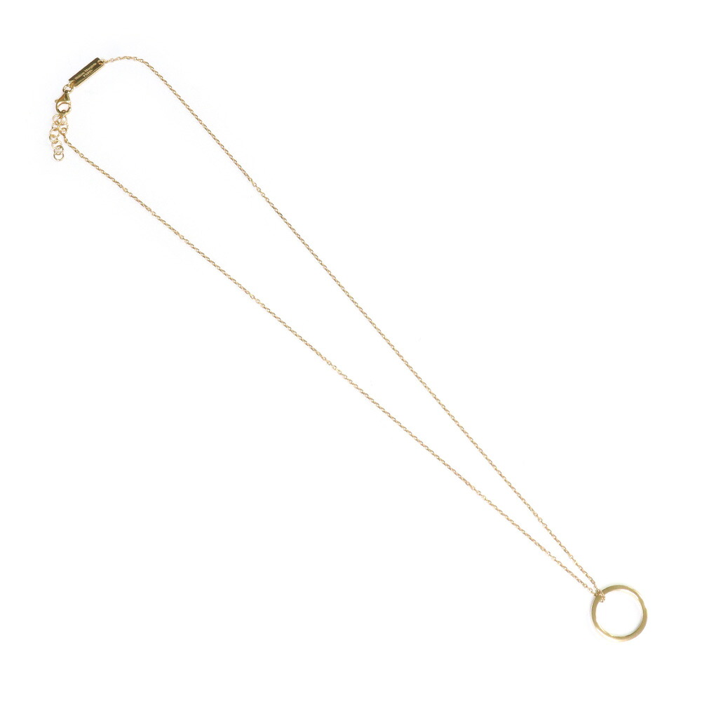 【期間限定ポイント5倍】MAISON MARGIELA メゾンマルジェラ ネックレス SM1UU0066 P8865 ロゴ リング ペンダント SV925 ゴールド|BIVLABO