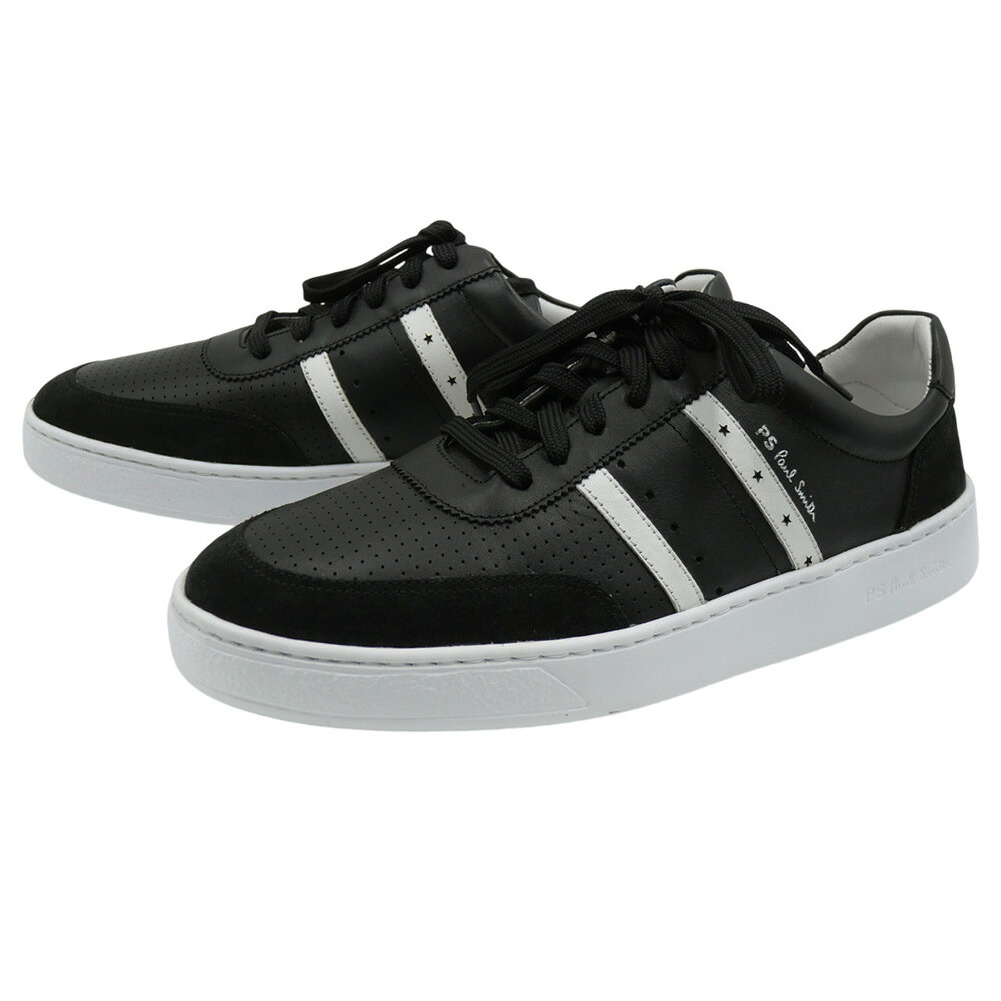 【期間限定ポイント5倍】PS PAUL SMITH ポールスミス ローカットスニーカー M2S BCH02 PLEA BIRCH 本革 レザー ブランド ロゴ カジュアル スポーティ きれいめ メンズ ブラック｜BIVLABO