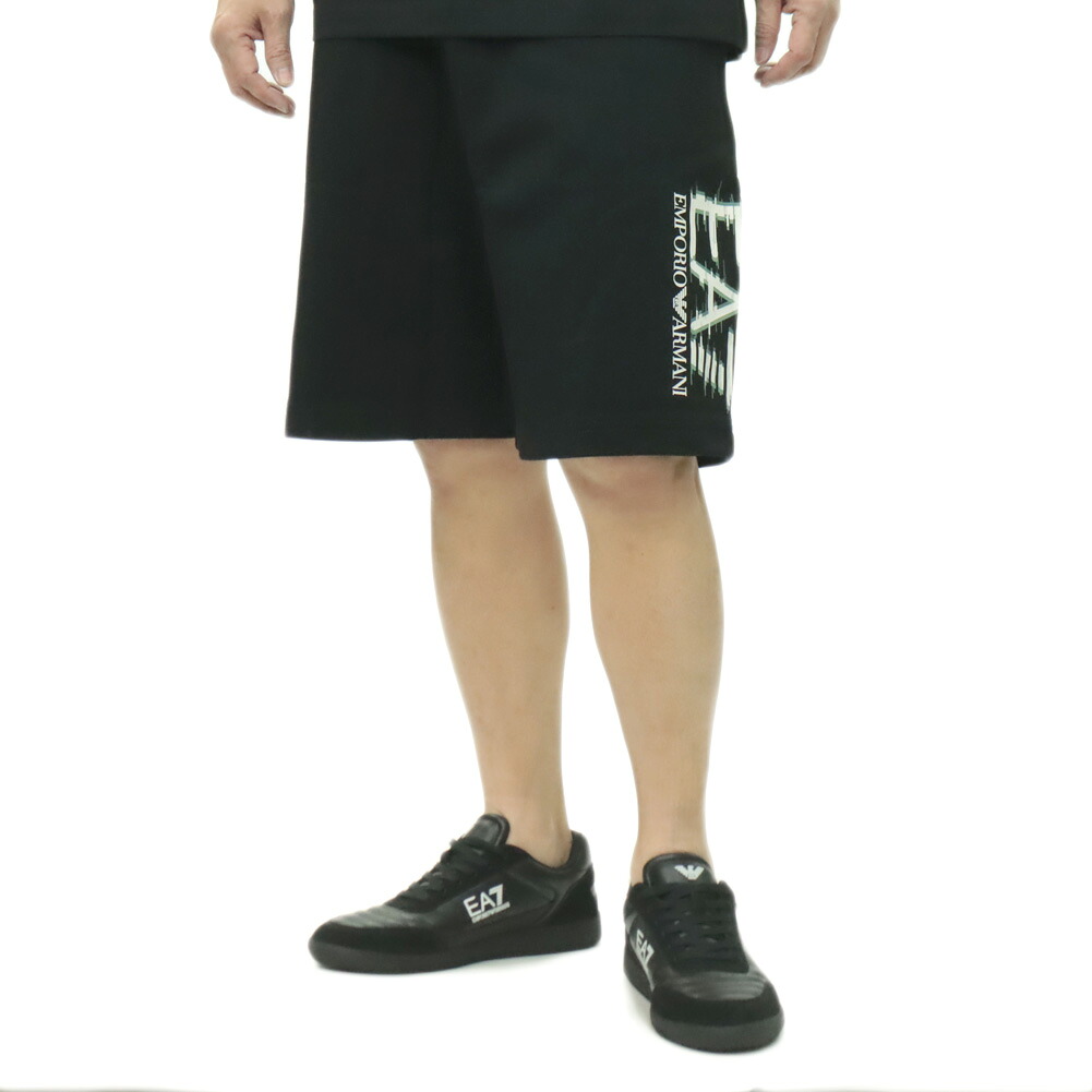 【期間限定ポイント5倍】EMPORIO ARMANI エンポリオ アルマーニ EA7 メンズ ショートパンツ 7M001329 AF17787 ブラック 半パン バミューダ|BIVLABO