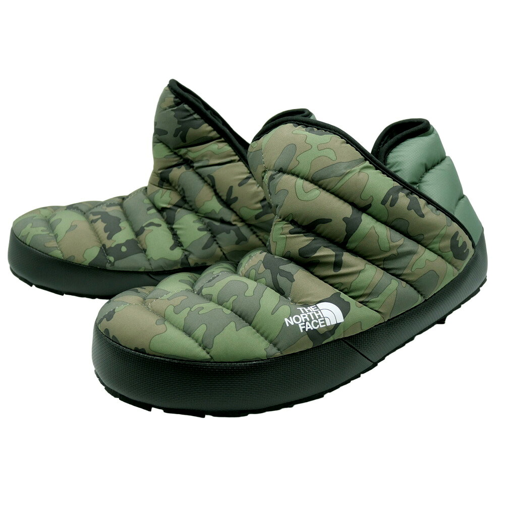 【期間限定ポイント5倍】THE NORTH FACE ノースフェイス メンズ ライトブーツ NF0A3MKH/ MENS THERMOBALL TRACTION BOOTIE グリーン系カモフラージュ /定番人気商品 迷彩 アウトドア|BIVLABO