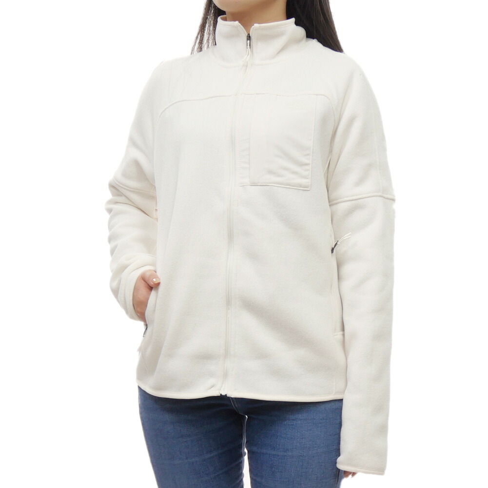 【期間限定ポイント5倍】THE NORTH FACE ノースフェイス レディース ジップアップ フリースジャケット NF0A84IA / W FRONT RANGE JKT WHITE DUNE HEAT オフホワイト アウトドア|BIVLABO