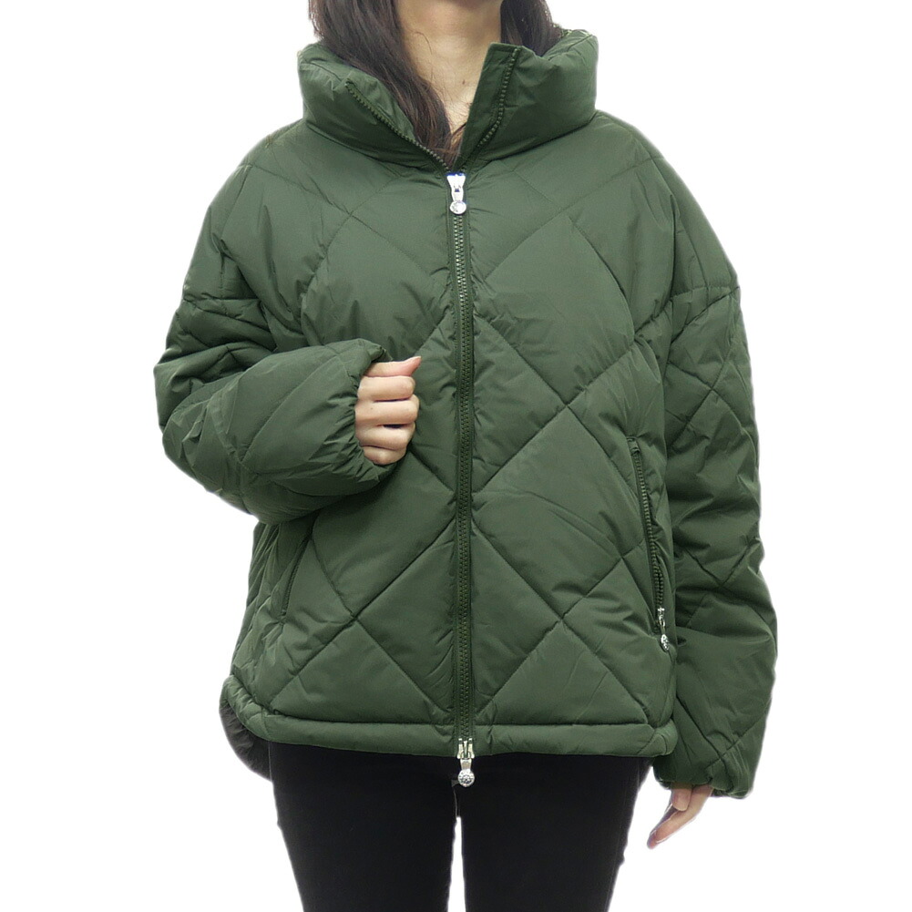 【期間限定ポイント5倍】PYRENEX ピレネックス レディース ダウンブルゾン HWW043P / ADELE 2 カーキ キルティング 防寒 アウター｜BIVLABO