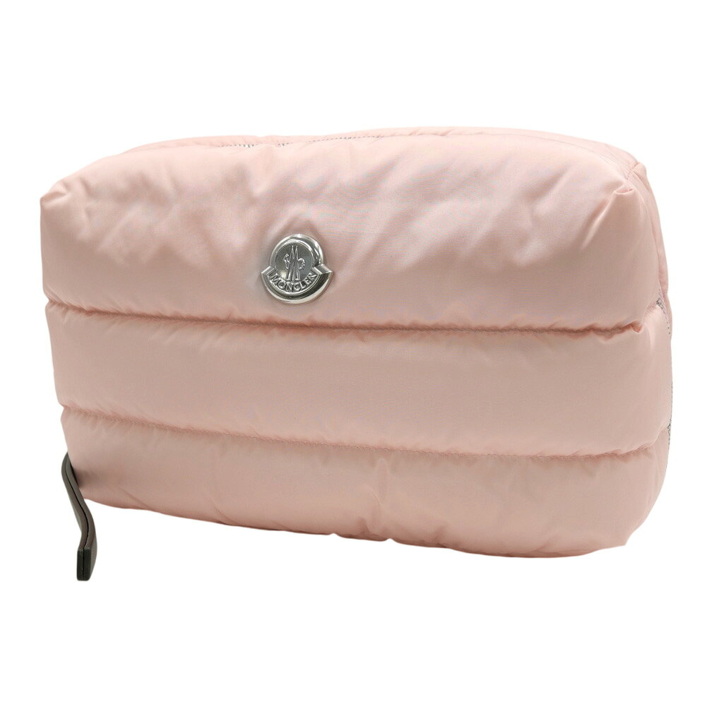 【期間限定ポイント5倍】MONCLER モンクレール レディース ビューティケース 6A00003 M6275 / CARADOC BEAUTY CASE ライトピンク ダウン ポーチ バッグ|BIVLABO