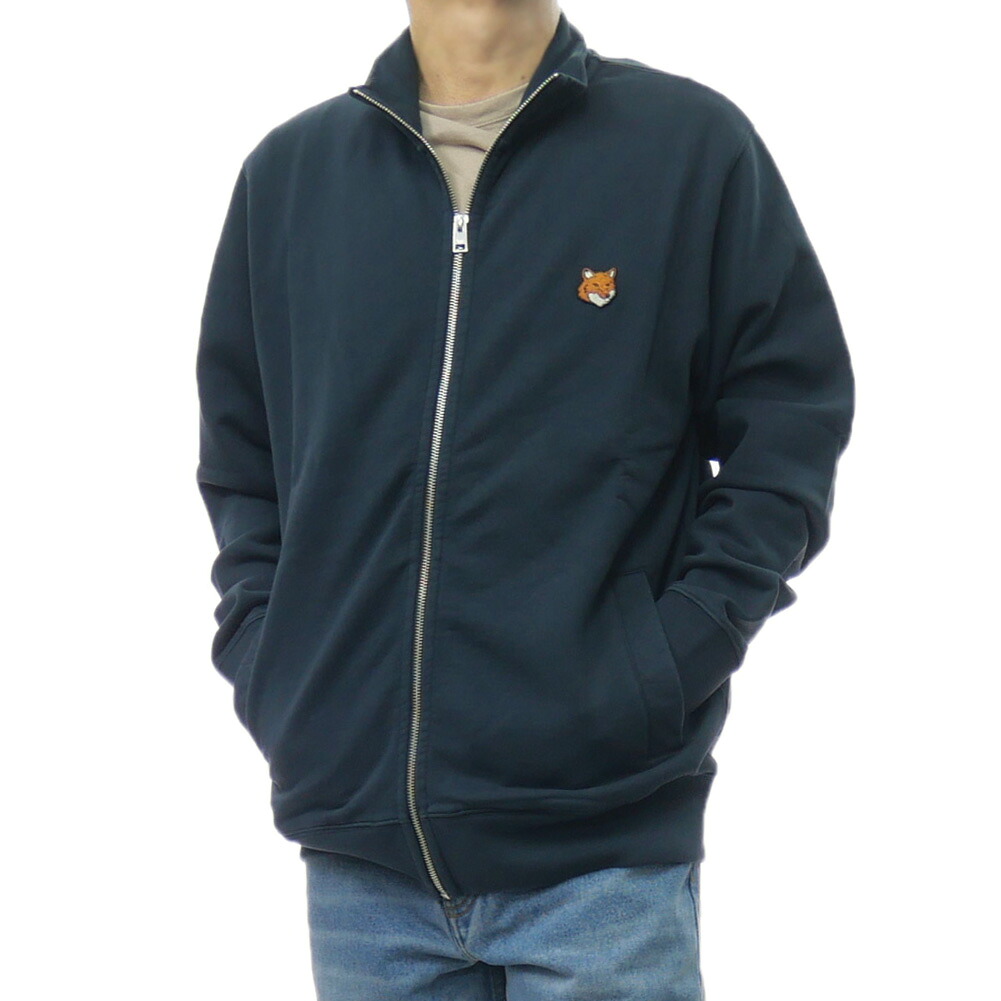 【期間限定ポイント5倍】MAISON KITSUNE メゾンキツネ メンズ ジップアップ スウェット PM02134 KM0340 / FOX HEAD ZIPPED REGULAR SWEATSHIRT ネイビー トラックジャケット｜BIVLABO 20,646円