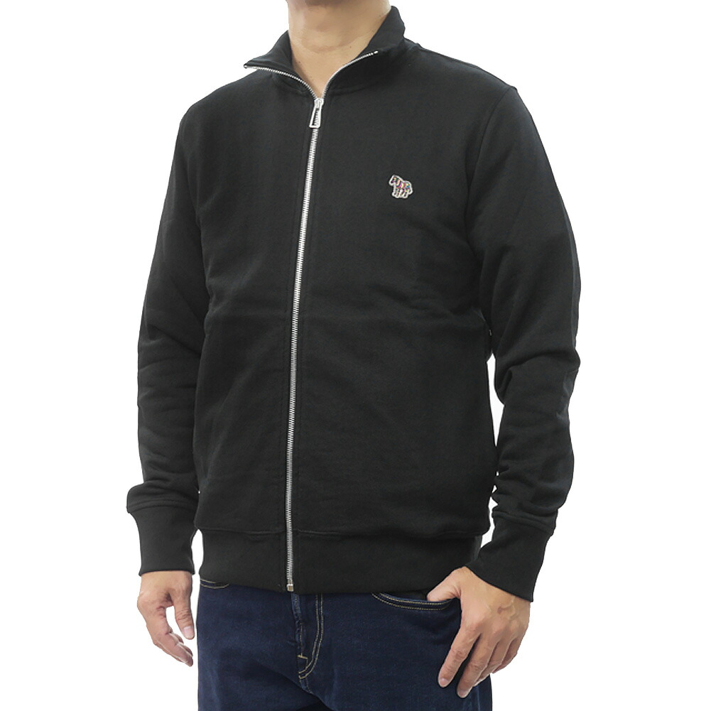 【期間限定ポイント5倍】PS PAUL SMITH ポールスミス メンズ ジップアップ スウェット M2R 136T KZEBRA ブラック トラックジャケット|BIVLABO