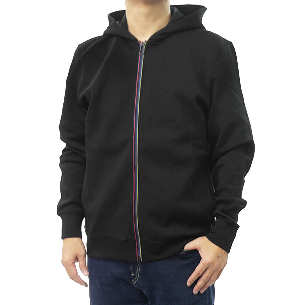 【期間限定ポイント5倍】PS PAUL SMITH ポールスミス メンズ ジップアップ パーカーM2R 098Z T22194 ブラック ストレッチ ベーシック｜BIVLABO 19,856円