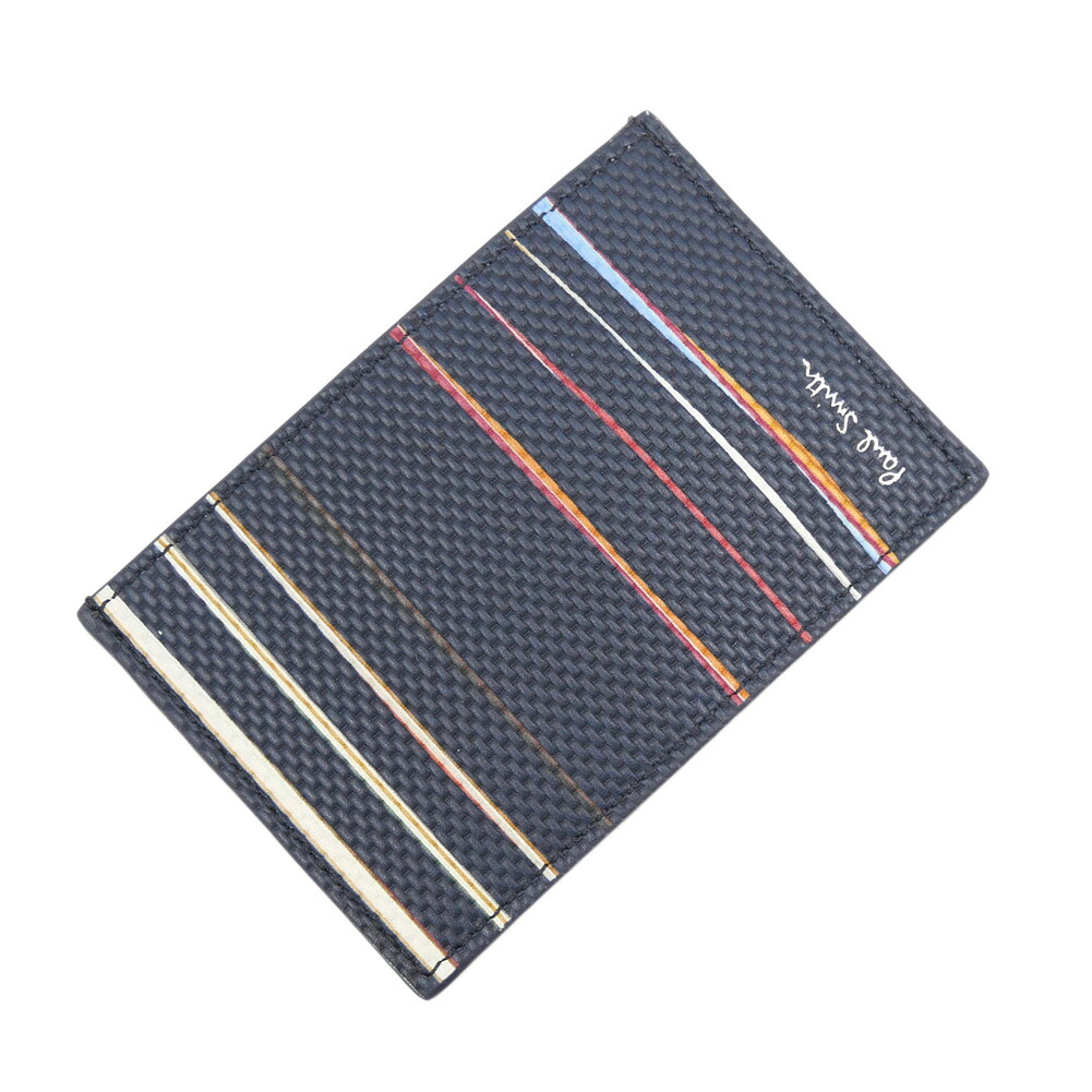 【期間限定ポイント5倍】PAUL SMITH ポールスミス カードケース M1A 6137 TPINST ダークネイビー イタリア製 レザー 名刺入れ パスケース|BIVLABO