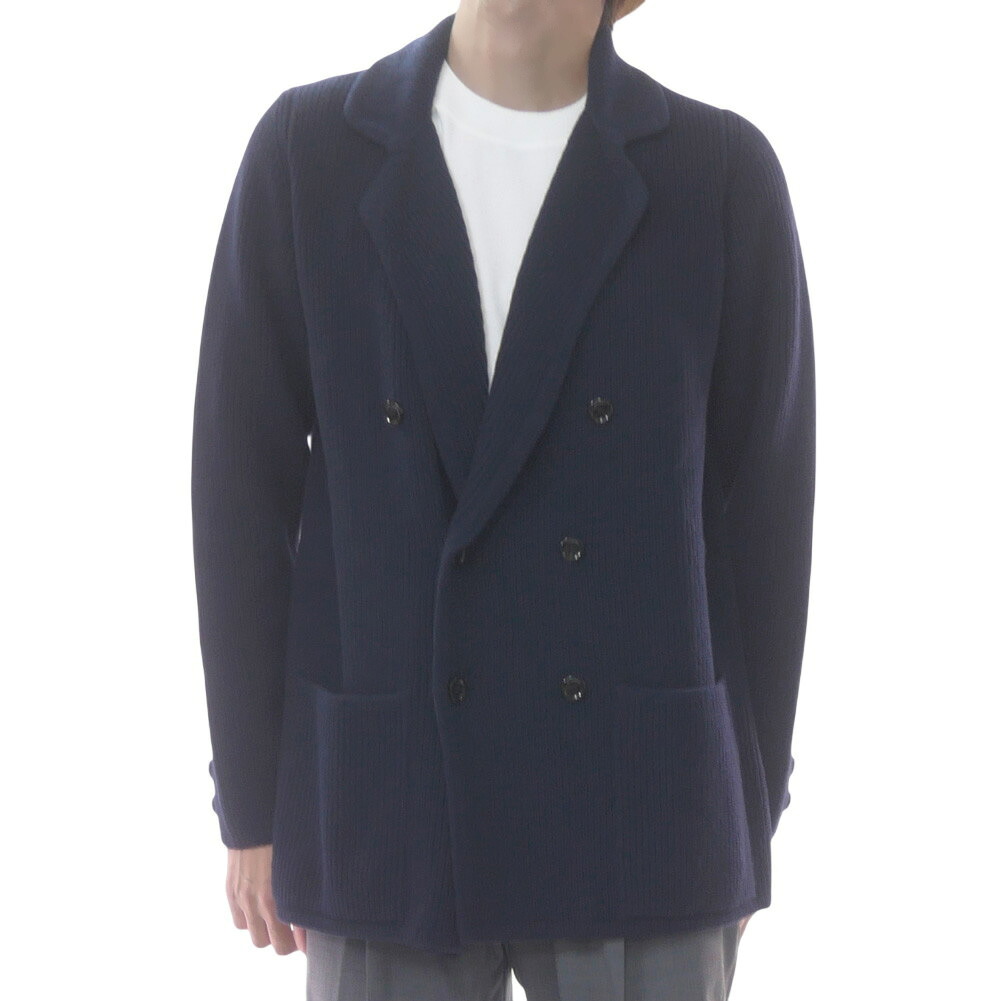 【期間限定ポイント5倍】LARDINI ラルディーニ メンズ ダブル6Bニットジャケット AALJN98 AA65036 ネイビー カーディガン感覚 楽チン快適 クラシコ｜BIVLABO