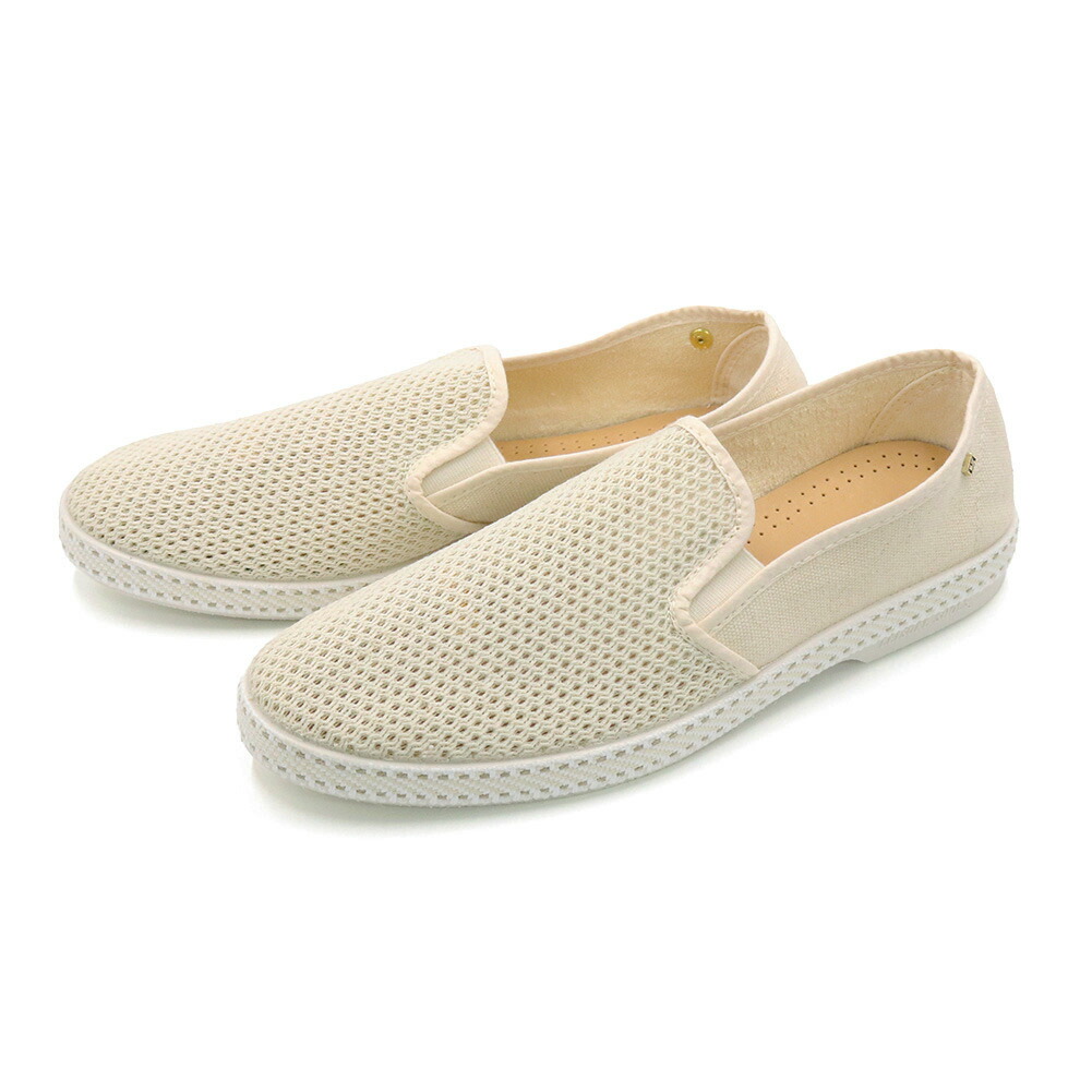 RIVIERAS リビエラ メンズスリッポン 2002 / CLASSIC TOILE＆FILET 点火装置ベージュ 定番一般受け商いもの