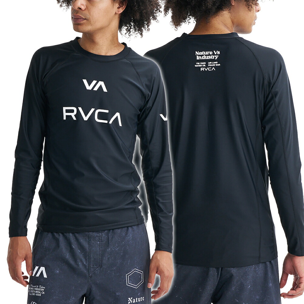 RVCA ルーカ メンズラッシュガード BG041865 / VA RVCA SPORT RASH LS ブラック 2026春夏新作