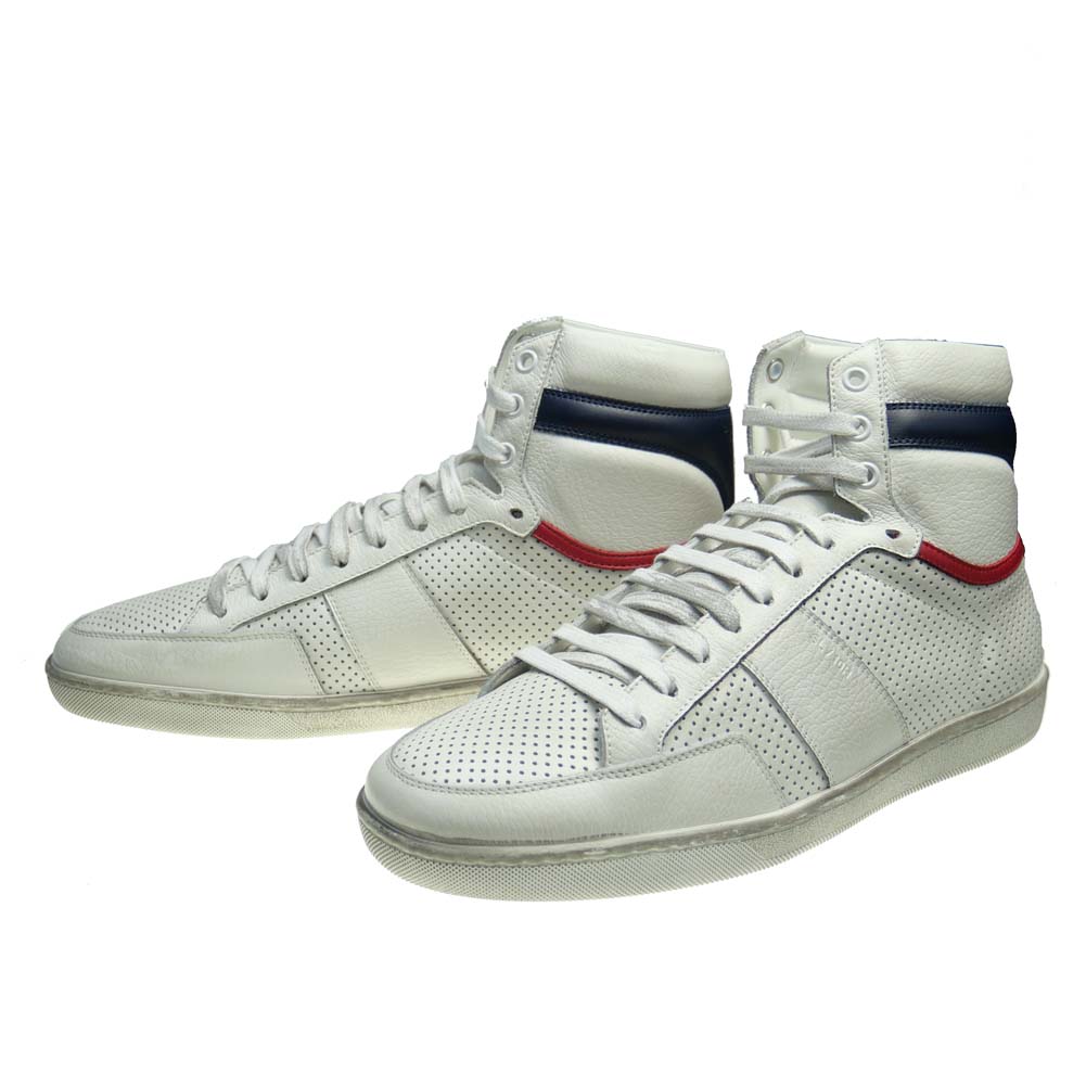 SAINT LAURENT ホワイト スタッズ　ハイカットスニーカー 楽天市場】サンローランパリ SAINT LAURENT PARIS メンズ 靴