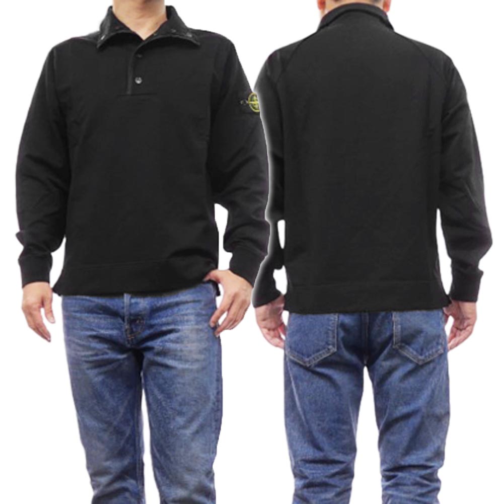 ストーンアイランド　クルーネックスウェットトレーナー 101563051 黒　M 楽天市場】ストーンアイランド STONE ISLAND スウェット メンズ