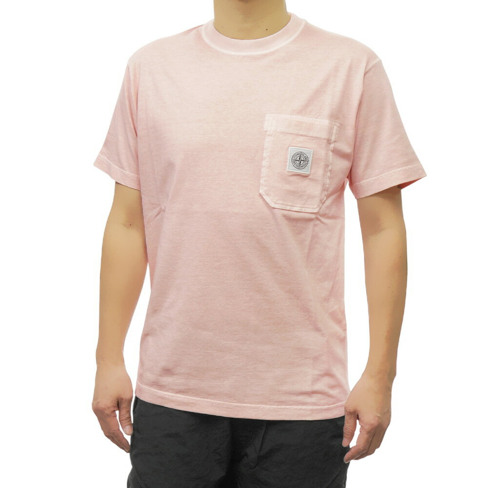 STONE ISLAND ストーンアイランド メンズクルーネックTシャツ 21000219 ピンク