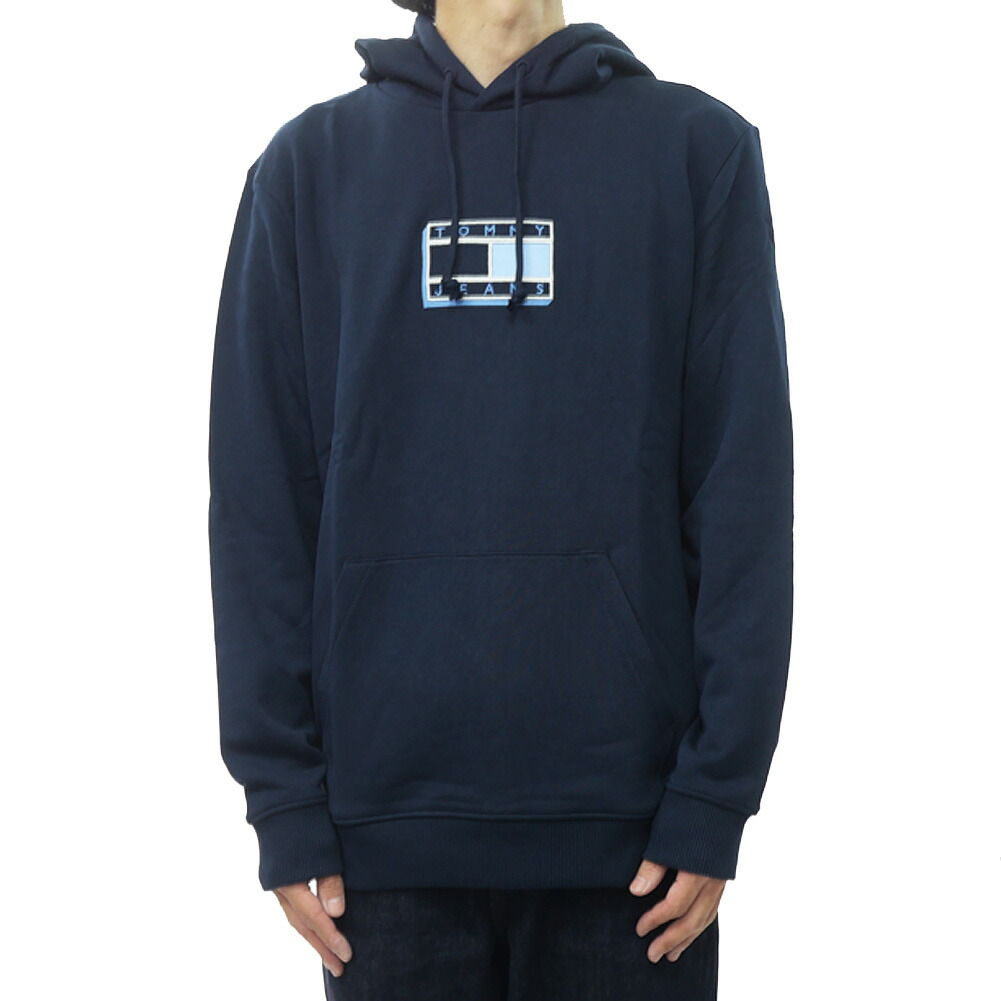 TOMMY JEANS トミージーンズ メンズプルオーバーパーカー DM21623 ネイビー