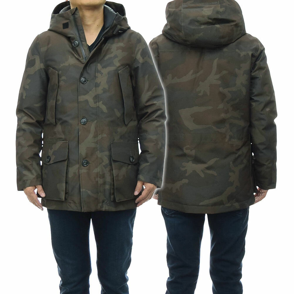 WOOLRICH ウールリッチ メンズダウンコート GTX CAMO STORM PARKA WOOU02920MRUT2352 グリーンカモフラージュ