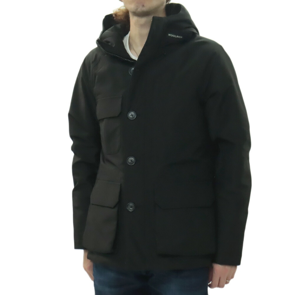 WOOLRICH 羊毛一財産 メンズ 落ちこむ上衣 毛革 WOOU1126/GTX MOUNTAIN JACKET 黒いこと