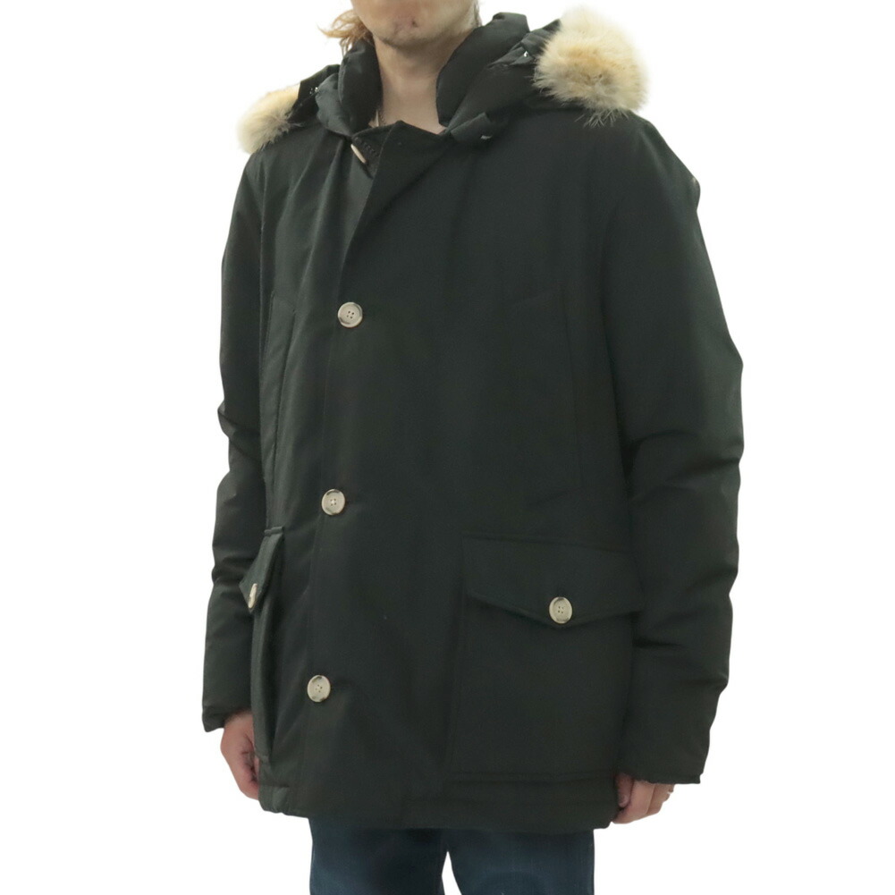 WOOLRICH 羊毛一財産 メンズ 落ちこむ上衣 毛革 真っただ中丈 WOOU0484/SHORT ARCTIC PARKA 黒いこと
