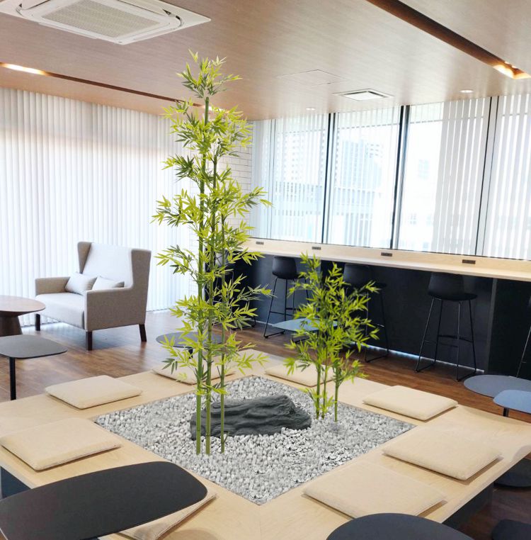 青竹 210cm 3本立て(タケ 造花 インテリア 人工竹 坪庭 庭園 コンパネ グリーンプラント タケ バンブー フェイクグリーン 大型 店舗 おしゃれ 店舗 オフィス シンボルツリー 自作 植栽 業者 メーカー ベストグリーン オリジナル 製造元)