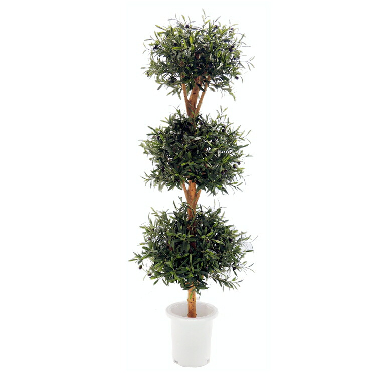 グリーンオリーブトピアリー 160糎 (フェイクグリーン 造花 人工 観葉草木 鉢植え 執務室 室内 北欧 今めかしい バス発着場 室内装飾 象徴天然木 自作 植栽 ディーラー 製造業者 より良い緑であること 目あたらしい 製造会社 中型 似たり 1.6ｍ)